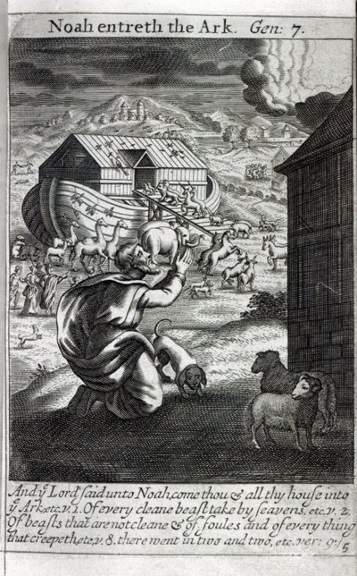 Noah enters the Ark by English School